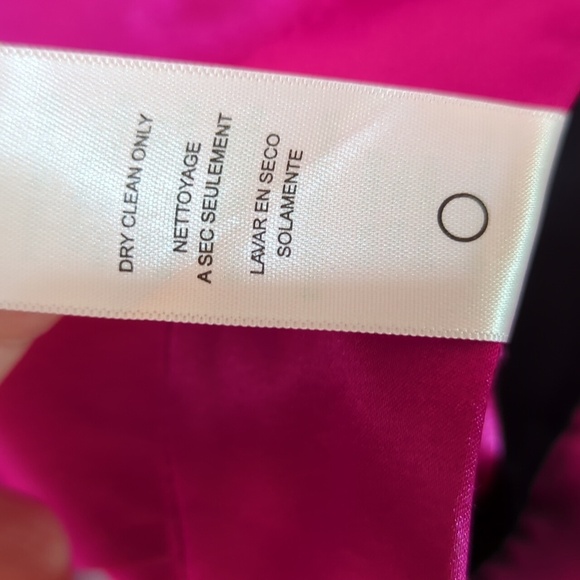 Frame Relaxed Straight Cargo High Waist in Magenta Satin Pockets sz 6 - Picture 10 of 13